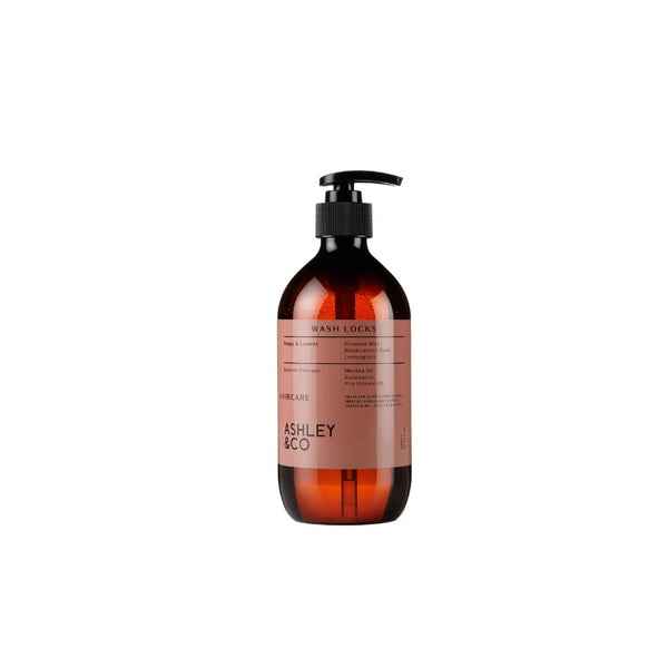 ASHLEY & CO Wash Locks Shampoo 500ml Amber PET - Peppy & Lucent