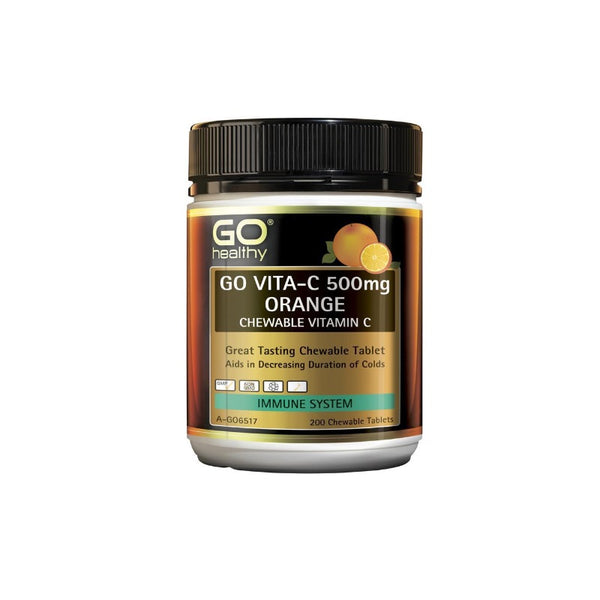GO Vita-C 500mg Orng Chew Tabs 200s