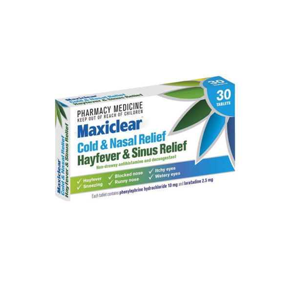 MAXICLEAR Cold & Nasal H/F&Sinus 30