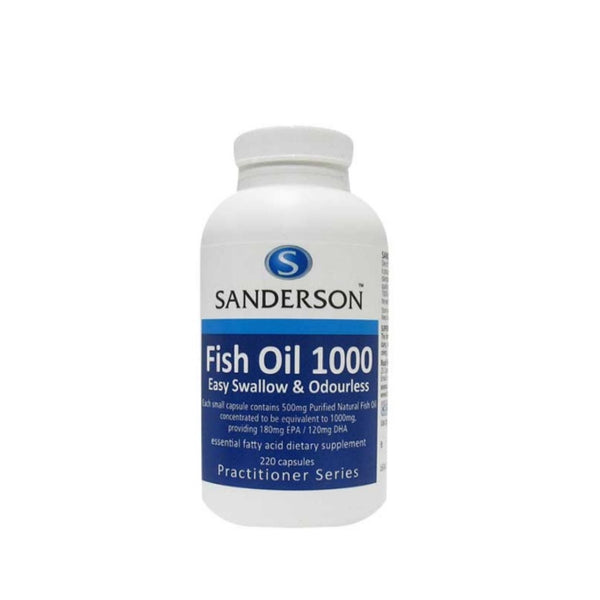 SANDERSON Fish Oil 1000 Conc. 220s