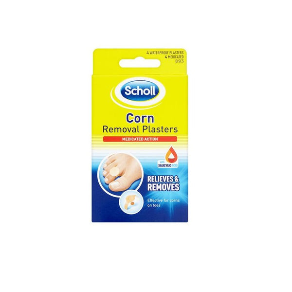 SCHOLL Corn Removal Plaster W/P 8pk