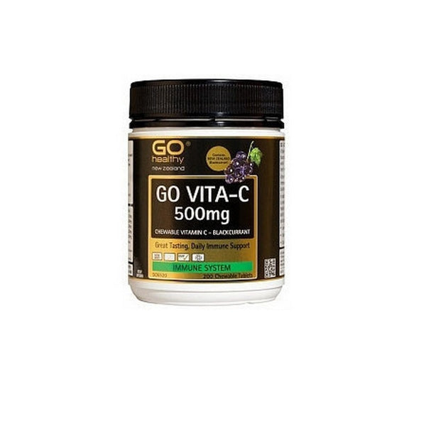 GO Vita-C 500mg B/Currant Chew 200s