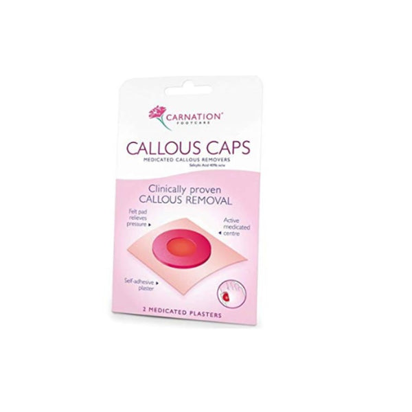 CARNATION Foot Callous Caps 2pk