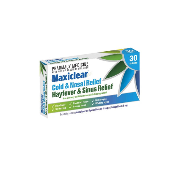 MAXICLEAR Hayfever/Sinus Tabs 30s